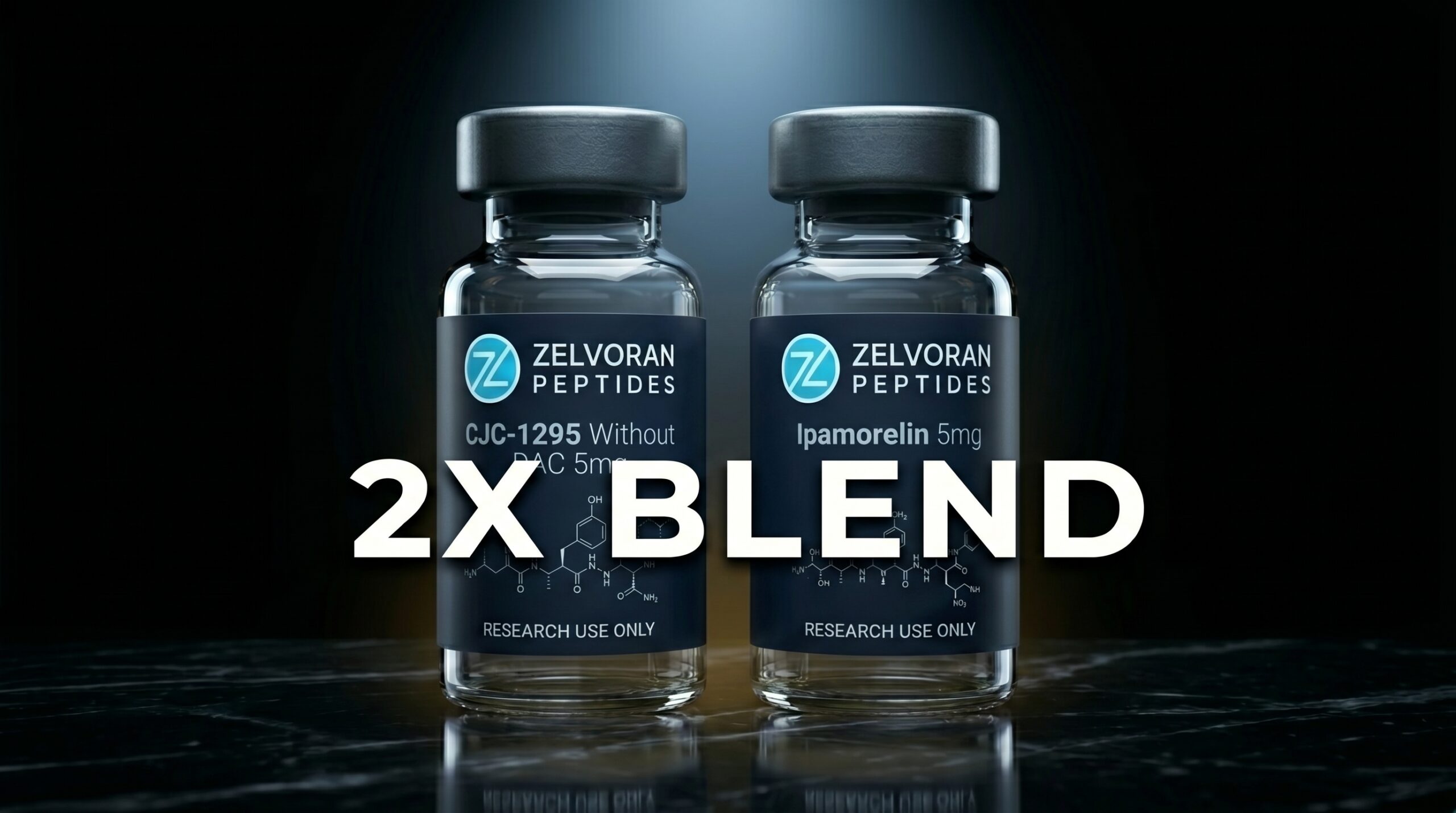 2X Blend CJC-1295 Without DAC (5mg) / Ipanorelin (5mg)