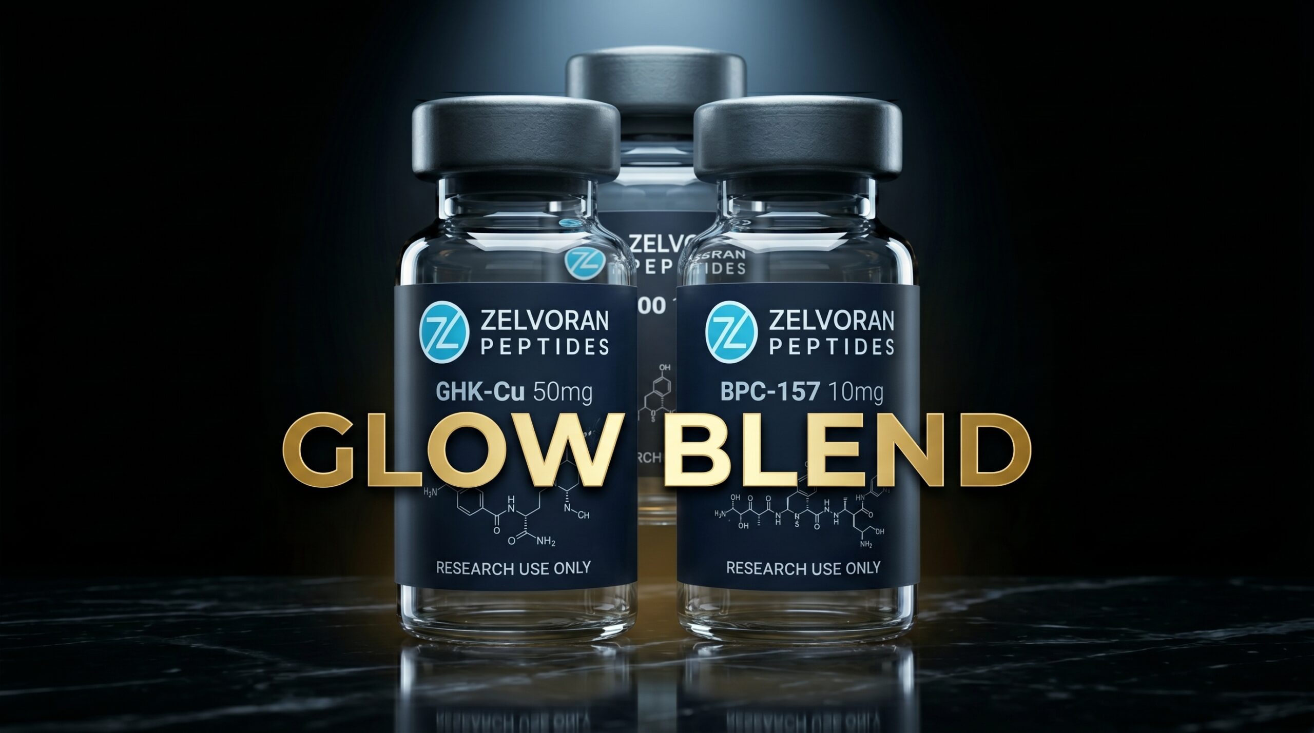 GLOW GHK-Cu (50mg) / BPC-157 (10mg) / TB500 (10mg)